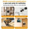 Adjustable Foldable Magnetic Phone Holder, 360° Rotating Suction Cup Mount for Dashboard Tile Glass, Car Phone Stand