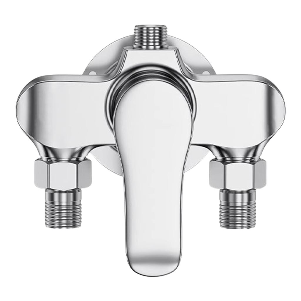 Miscelatore per rubinetto da bagno da 1/2 pollice, rubinetto miscelatore per doccia, montato a parete, valvole miscelatrici per doccia da vasca, valvole miscelatrici acqua calda e fredda