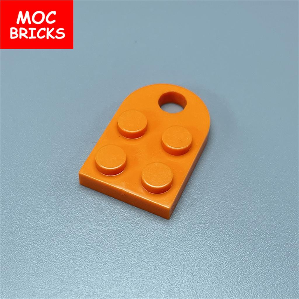 Non-Toxic 100Pcs Moc Bricks Plate 2X3 Modified With Hole 3176 Coupling Assemble Particles Model Educational Toy Gift For Children
