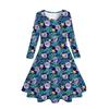 Girls' 3D Clover Stripes Dress Long Sleeve Summer Spring Vacation Daily Holiday Princess Beautiful Sweet Kids 4-12 Years Casual Dress A Line Dress