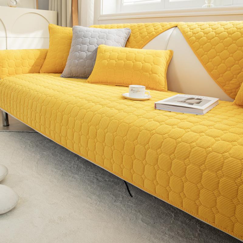 Winter Corduroy New Sofa Cushion Thickened Sofa Cover Simple Four-Season Universal Non-Slip Seat Cushion Sub-Cover Cloth Towel