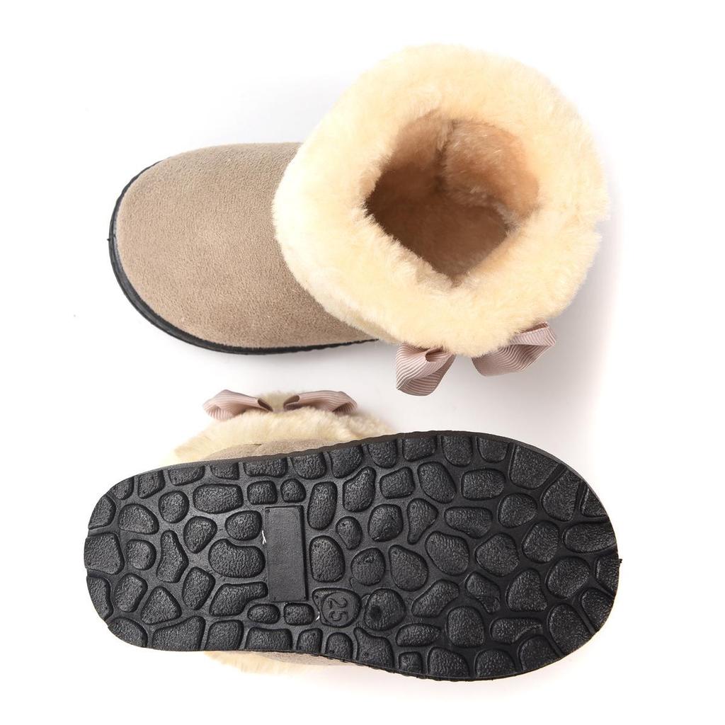 Cross-Border Winter Fleece-Lined Snow Boots for Toddlers and Kids - Thickened, Warm Children's Cotton Boots