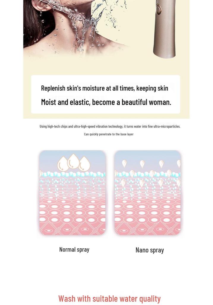 Portable Nano Facial Steamer Hydrating Device