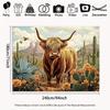 2D Flat Printing Cactus Floral Desert Backdrop for Country and Western Photoshoot