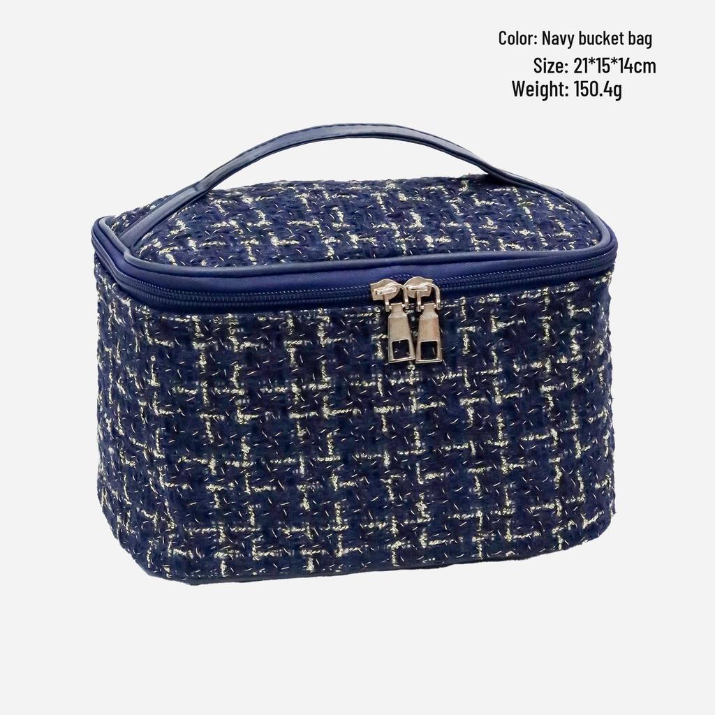 Roztomilá vodotěsná kosmetická taška s velkou kapacitou a kontrastními barvami pro ženy