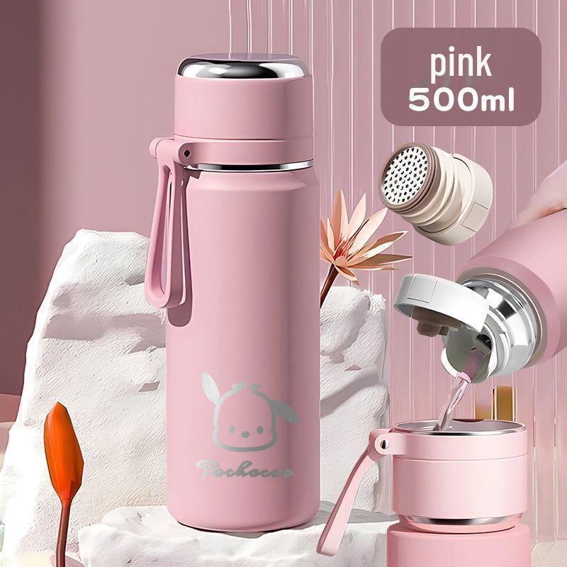 New 2025 Cute 316 Stainless Steel Insulated Tea Cup with Lid for Women & Students