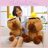 Adorable Capybara Plush Toy Creative Design Soft Pp Cotton Stuffed Animal For Kids