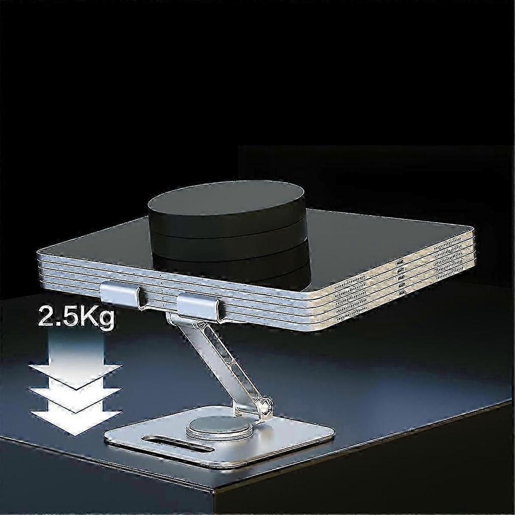 Aluminum Alloy Laptop Stand Adjustable Ergonomic Riser Holder with 360 Rotation for Notebook Tablet Cooling Support
