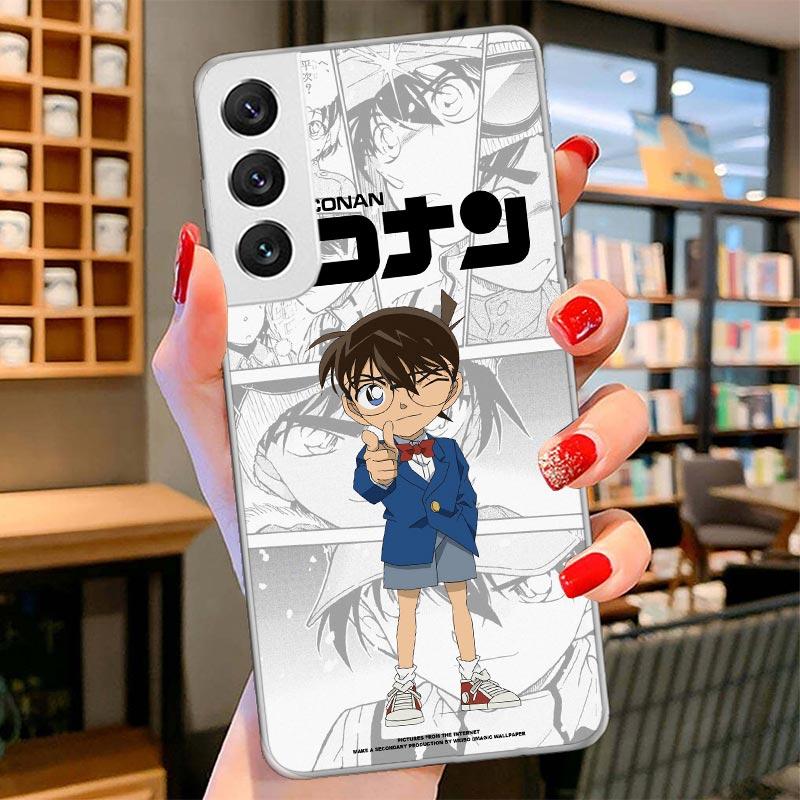 Anime Conan Cover Phone Case For Samsung Galaxy S26 S25 Edge S24 Ultra S23 S22 Plus S21 S20 FE Soft Fundas Shell Galaxy S25 S24