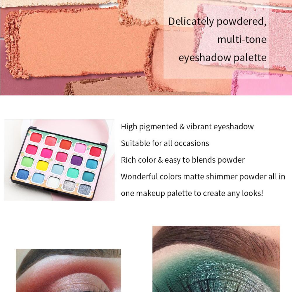 MISS ROSE 20-in-1 Exquisiter Girl Star Diamond Glitter Lidschatten Wasserdichter Sexy Lidschatten