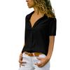 Fashion Womens Chiffon T-Shirt Ladies Plain Short Sleeve Blouse Top