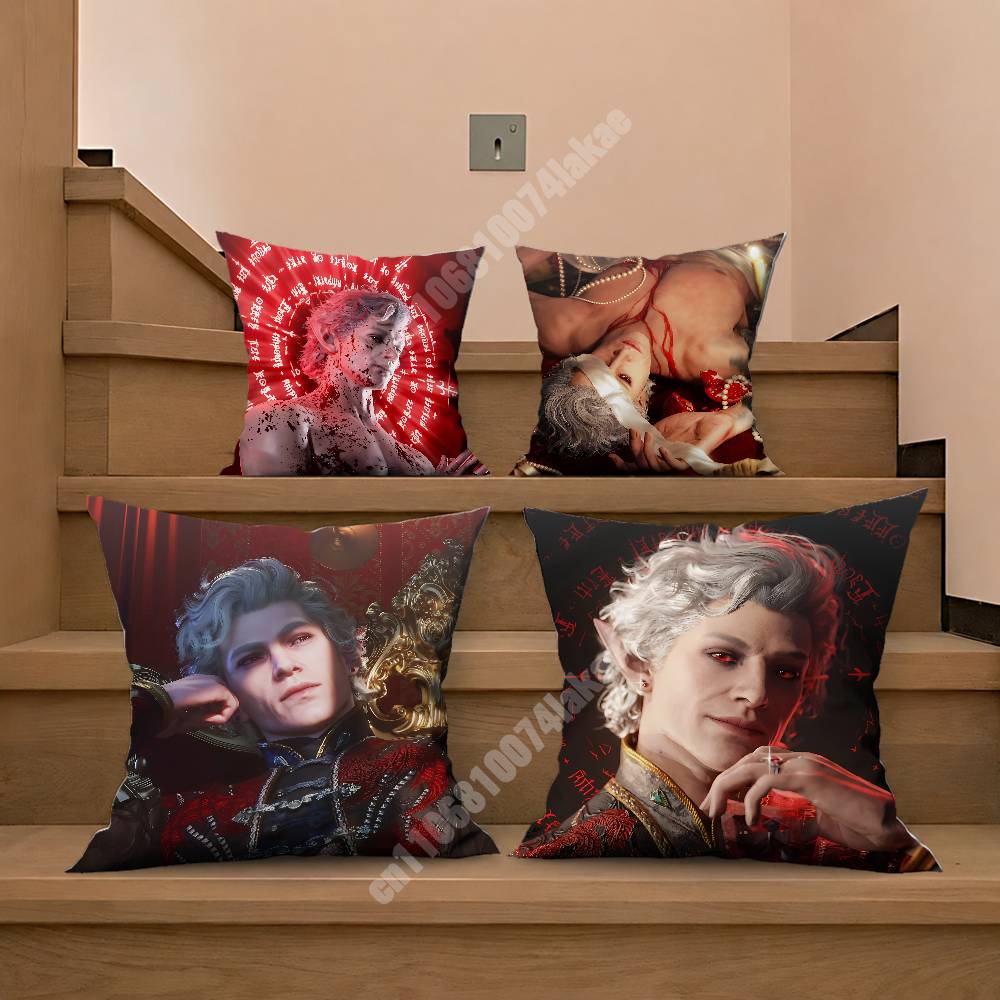 Astarion BBaldurs GGate BG Sofa Couch Pillow Cover Cushion Case Cozy Bedroom Accent Studio Furnishing