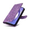 For Samsung Galaxy M54 5G/F54 5G PU Leather Flip Phone Case Sunflower Imprinted Stand Wallet Cover