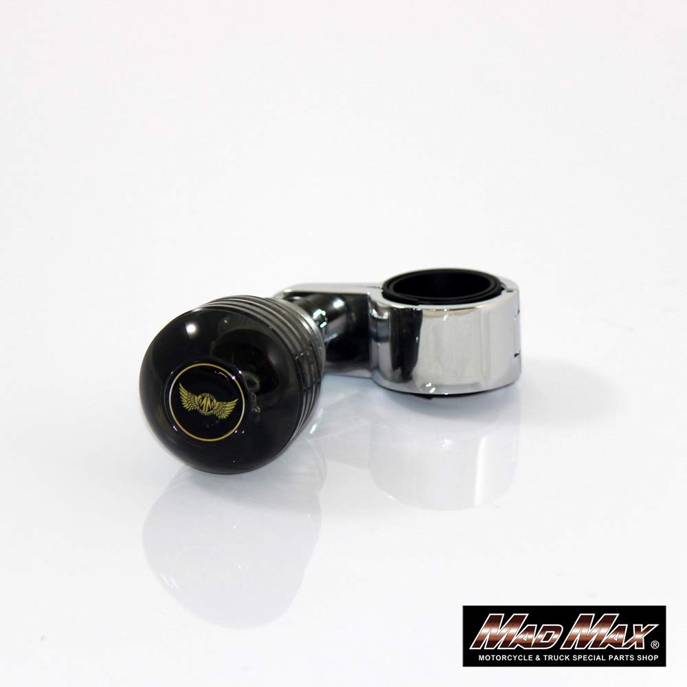 DENMA Handle Bearing Fits Handlebar Sizes 27mm Includes Rubber Gasket Spinner, Type, Smoke, [Mad Max], Approx. - 33mm,