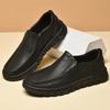 Fashion Genuine Leather Mens Casual Shoes Breathable Hollow Out Loafers New Fashion Handmade Hiking Shoes Retro Leisure Walking Footwear