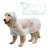 Waterproof Dog Poncho Dog Raincoat with Buttons Waterproof Dog Raincoat with Hood Leash Hole for Dogs Transparent for Puppies