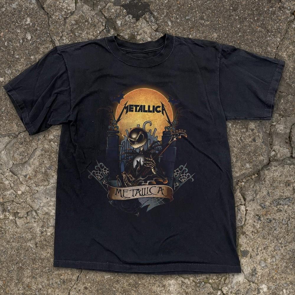 METALLICA TimBurton Unisex Black T-shirt Size S-5XL Unisex T-Shirt XL