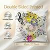Art Sheet Music Printing Cushion Cover 1Pcs Decorative Covers Soft Cushion Case For Sofa Couch Decor 40X40 45X45 Pillowcases