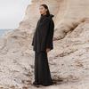 Less 2025 Winter Women's H-Line Stand Collar Long Wool Coat