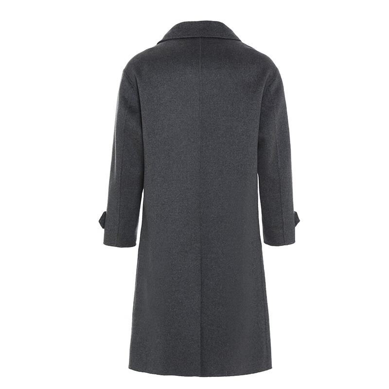 G·TENNA Men's TY28906 Long Cashmere Wool Blend Coat