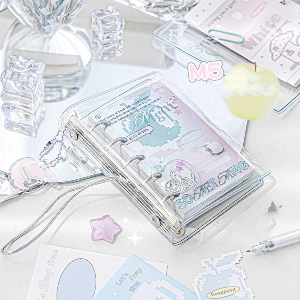 Tragbarer M5 Taschenordner Notizbuch Handbuch Handkonto Buch Loseblatt Notizbuch Jungen Mädchen