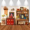 Back To School Classroom Wooden Wall Blackboard Pencil Themed Banner Backdrop School Party Home Decoration Photography Backdrop