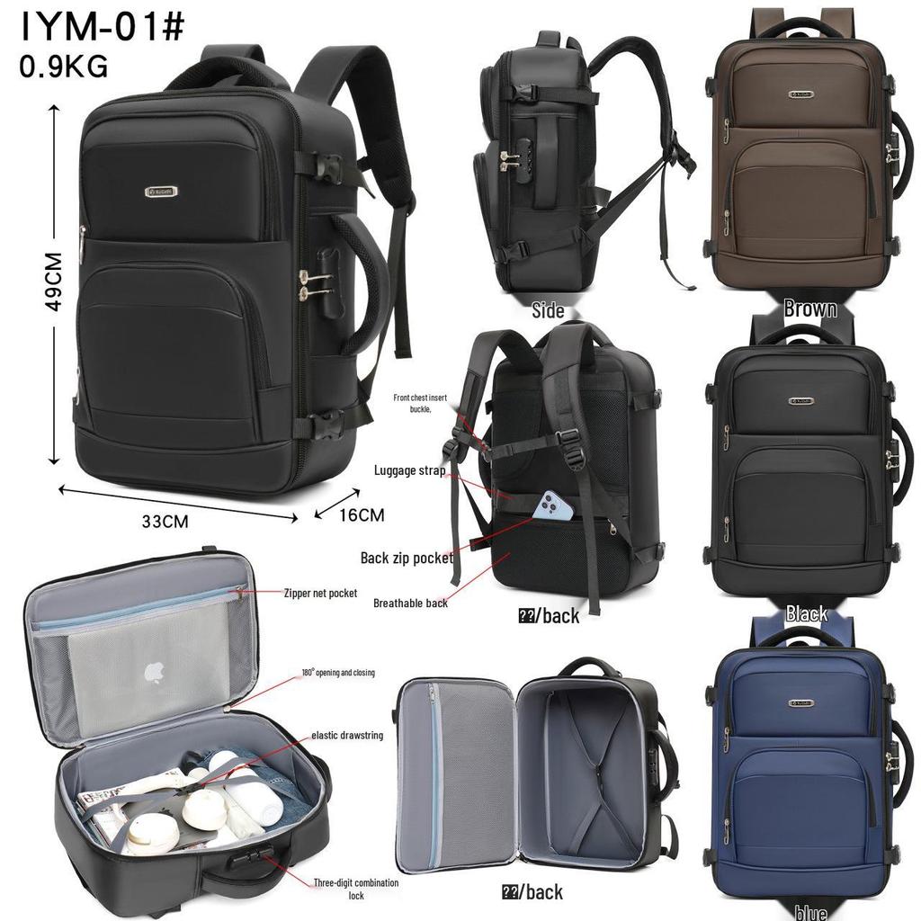 Customizable Logo Business Laptop Backpack: Multi-functional, Large Capacity, Travel-Friendly with Breathable Back Pad