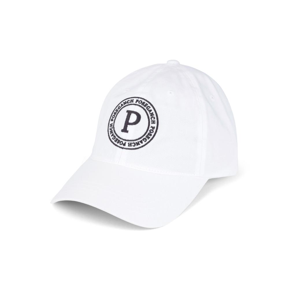 Pojeugancheu Signature Logo Ball Cap White