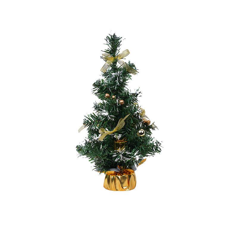 20/30/40cm DIY Christmas Desktop Tree with Ornaments - Potted Decorations