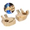 1 Pair Brass Heavy Duty Steering Knuckle Fit for Axial Capra1.9 SCX10 110 RC Car