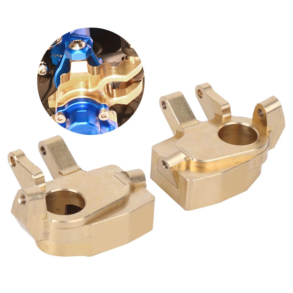 1 Pair Brass Heavy Duty Steering Knuckle Fit for Axial Capra1.9 SCX10 110 RC Car