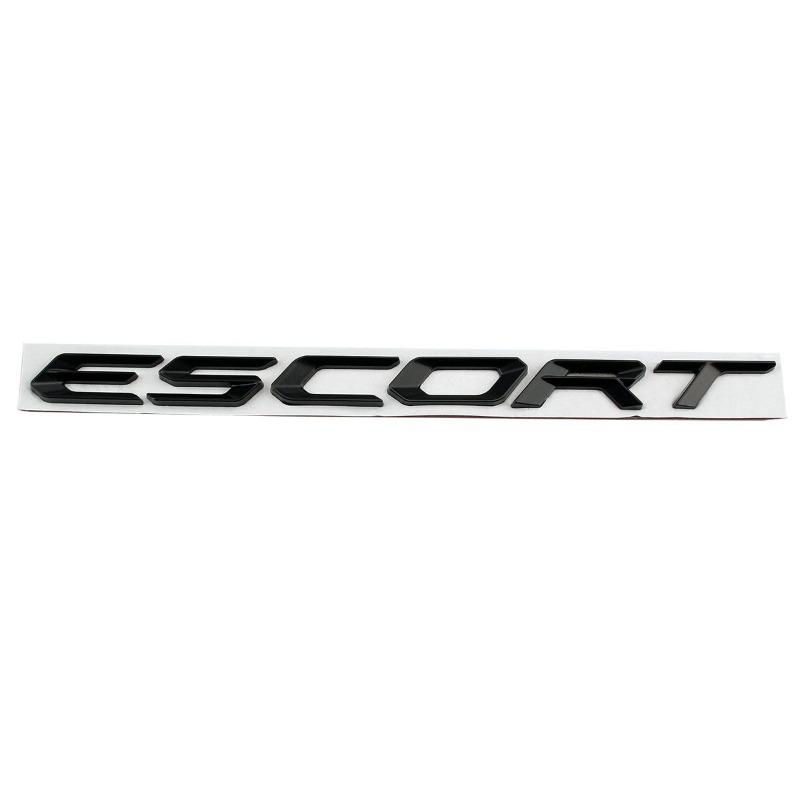 1 Stück passend für das Ford Focus RS Emblem ESCORT Heckabdeckungs-Emblem Englische Beschriftung Ford Metall-Heckemblem