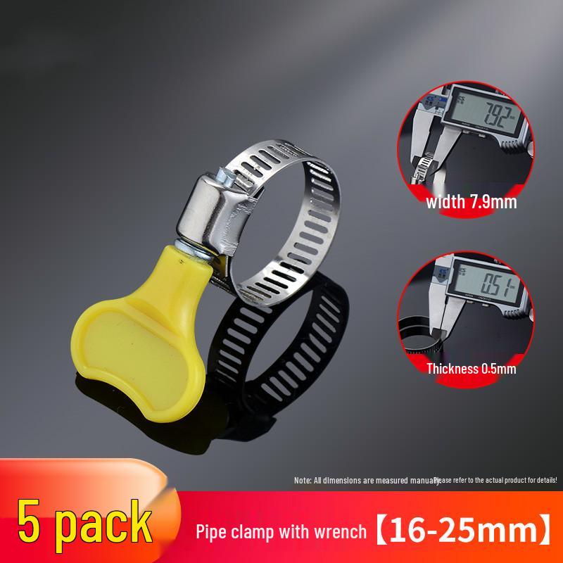 304 Stainless Steel Hose Clamp for Drainpipe Tightening