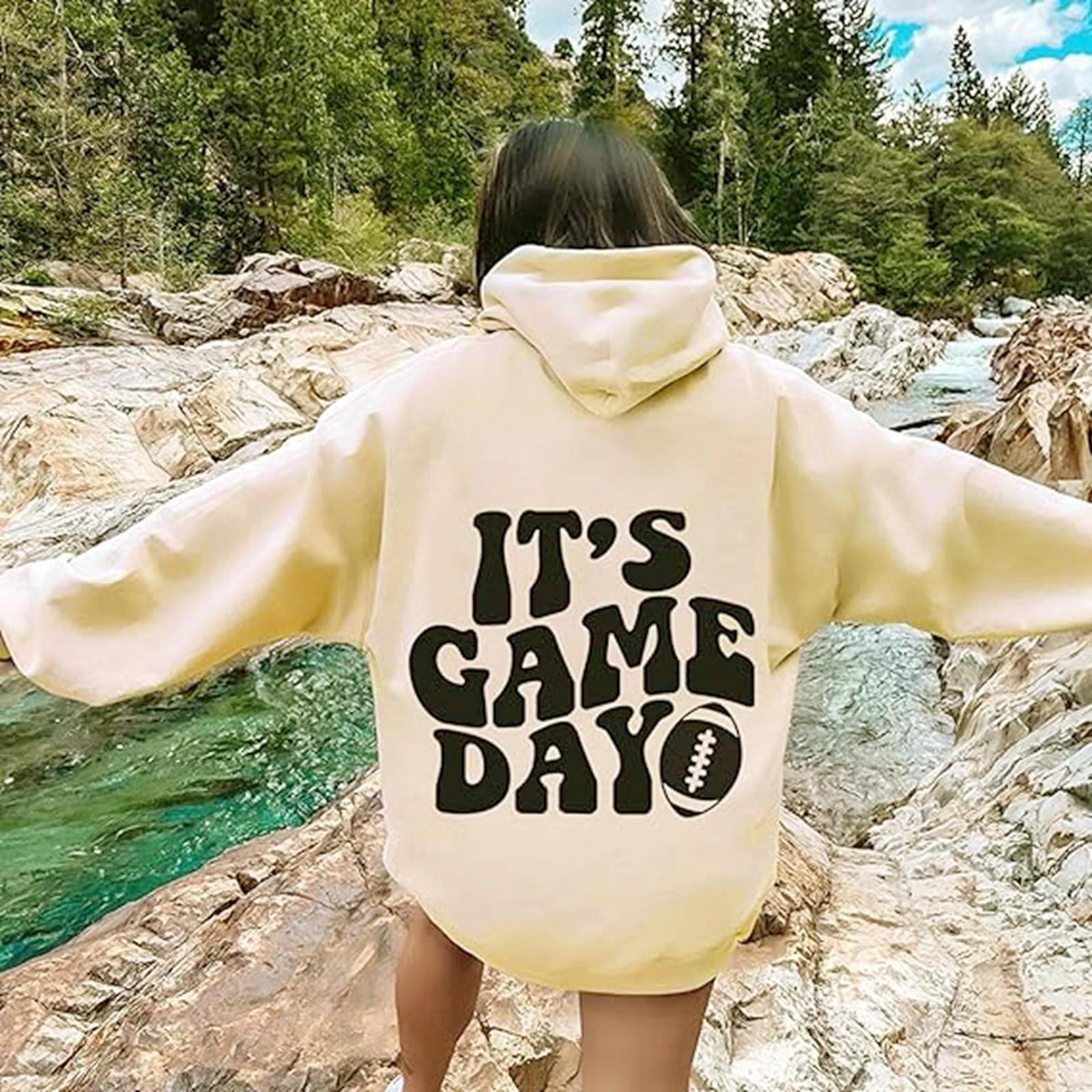 

Женская мода легкий длинный рукав пуловер толстовки с капюшоном с карманами графическая толстовка L хаки