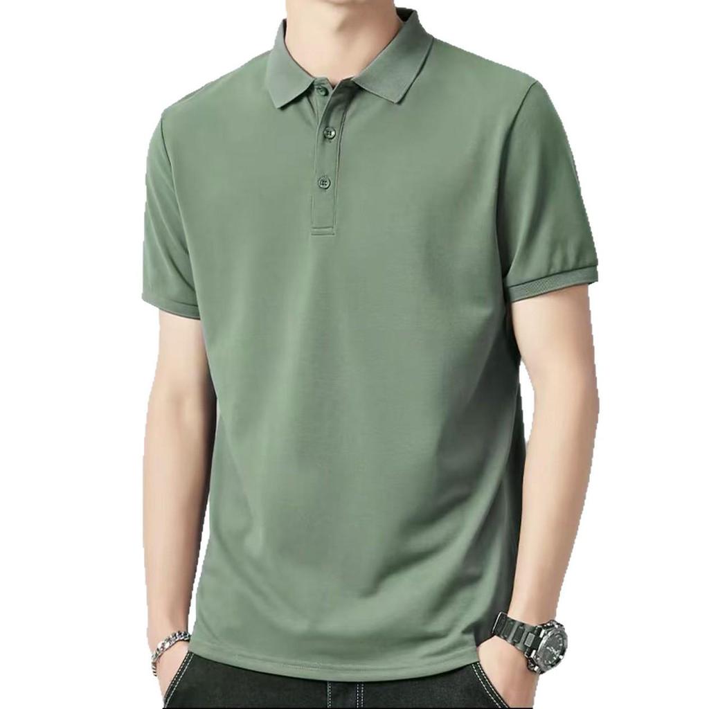 Men's Custom Ice Silk Short-Sleeve Summer Polo Shirt for Business