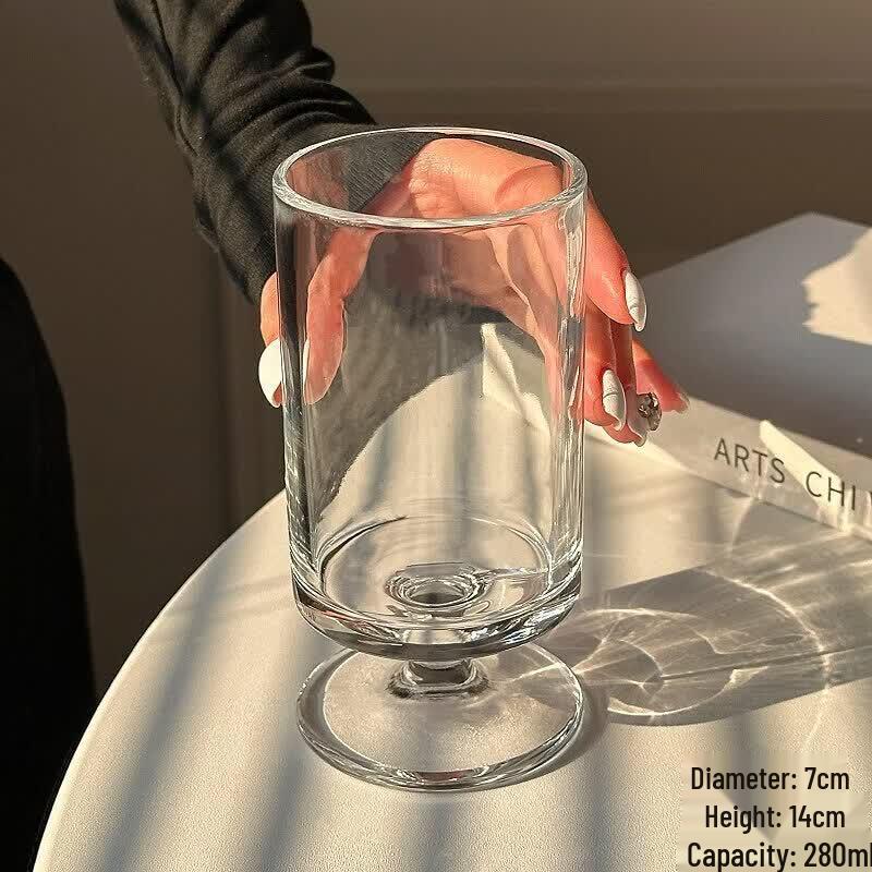 Tree-Texture High-Footed Glass Cup