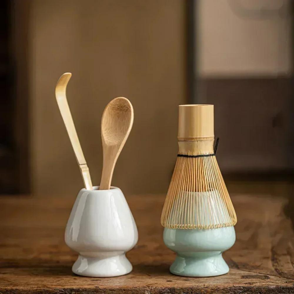 4/5/7PCS Japanese Coarse Pottery Matcha Set Safe Bamboo Whisk Teaspoon Tea Sets Indoor Beverage Shop Tea-making Tools Accessorie