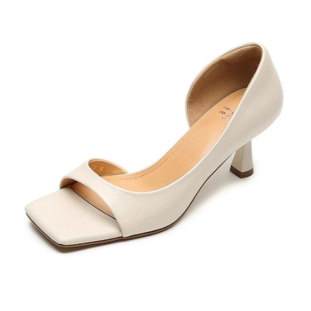 Fashion FHC New Women Low Heel Sandals,Summer Shoes,Peep Toe,Side Shallow Out,Slip On,Black,Beige,Red,Silver,Size 34-40.Dropship