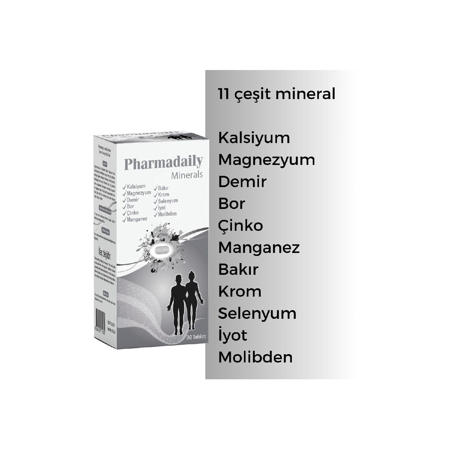 

Minerals (11 Kinds Of Minerals - Iron, Calcium, Magnesium, Molybdenum, Selenium, Chromium, Zinc) 30 Tablets