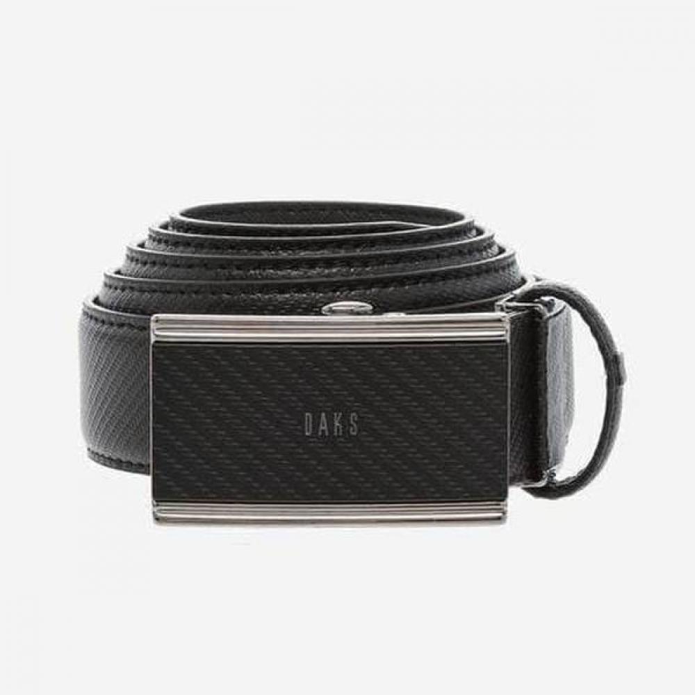 Daks Black Carbon Embossed Cowhide Automatic Belt Dbbe6f992bk Single option