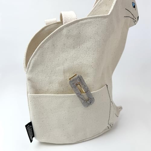 [Rootote] 1110 Cat-shaped Small Tote Bag EU Deli Sitting Cat-A (02 Blue Gray)