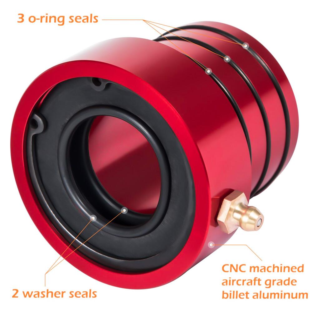 Pair MG21103 Dana 30/44 Front Axle Tube Seal Kit for Jeep JK TJ XJ ZJ MJ Red