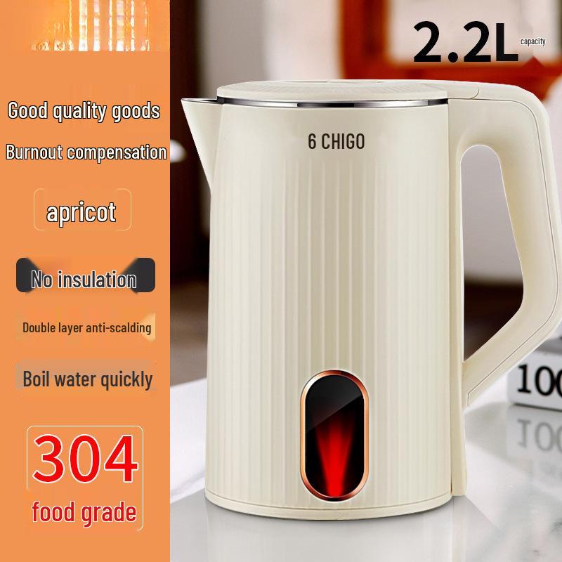 Chigo Intelligenter Elektrischer Wasserkocher aus Edelstahl - Schnellkochend, Großes Fassungsvermögen, Warmhaltefunktion