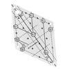 60 Degree Quilting Template Ruler Acrylic Patchwork Ruler for Sewing D57B