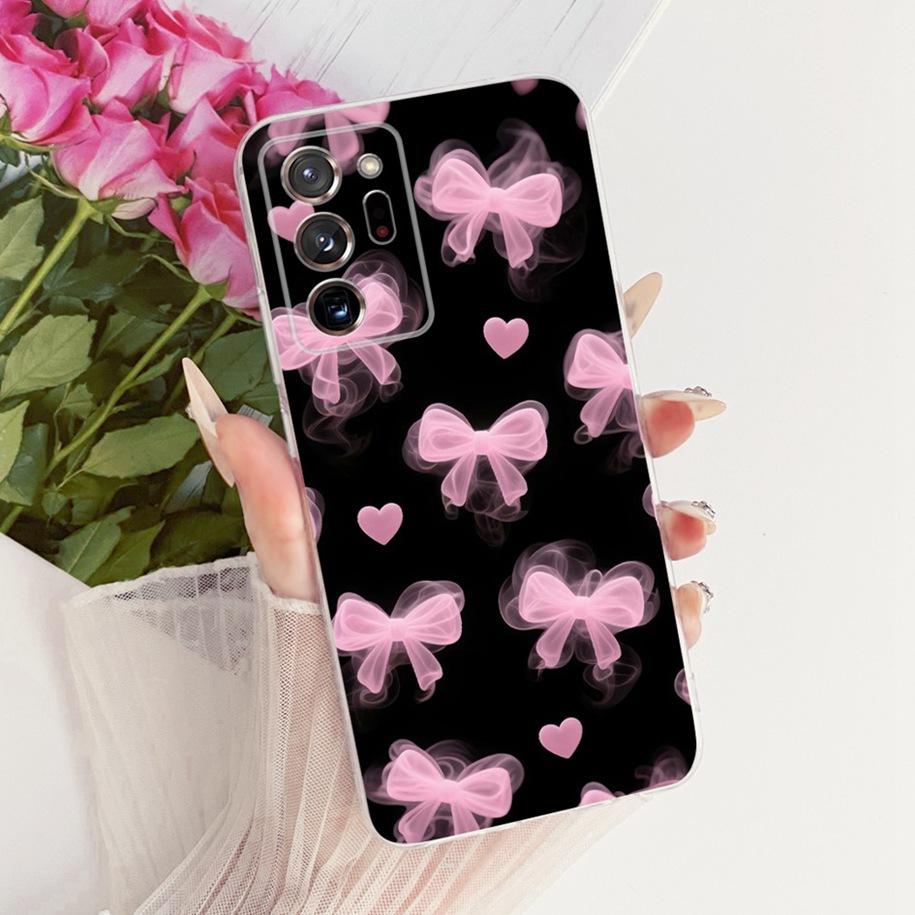 Case For Samsung Galaxy Note 20 Ultra Cover Popular Flower Soft Silicone Coque Slim TPU Bumper For Samsung Note 20 Note20 Fundas