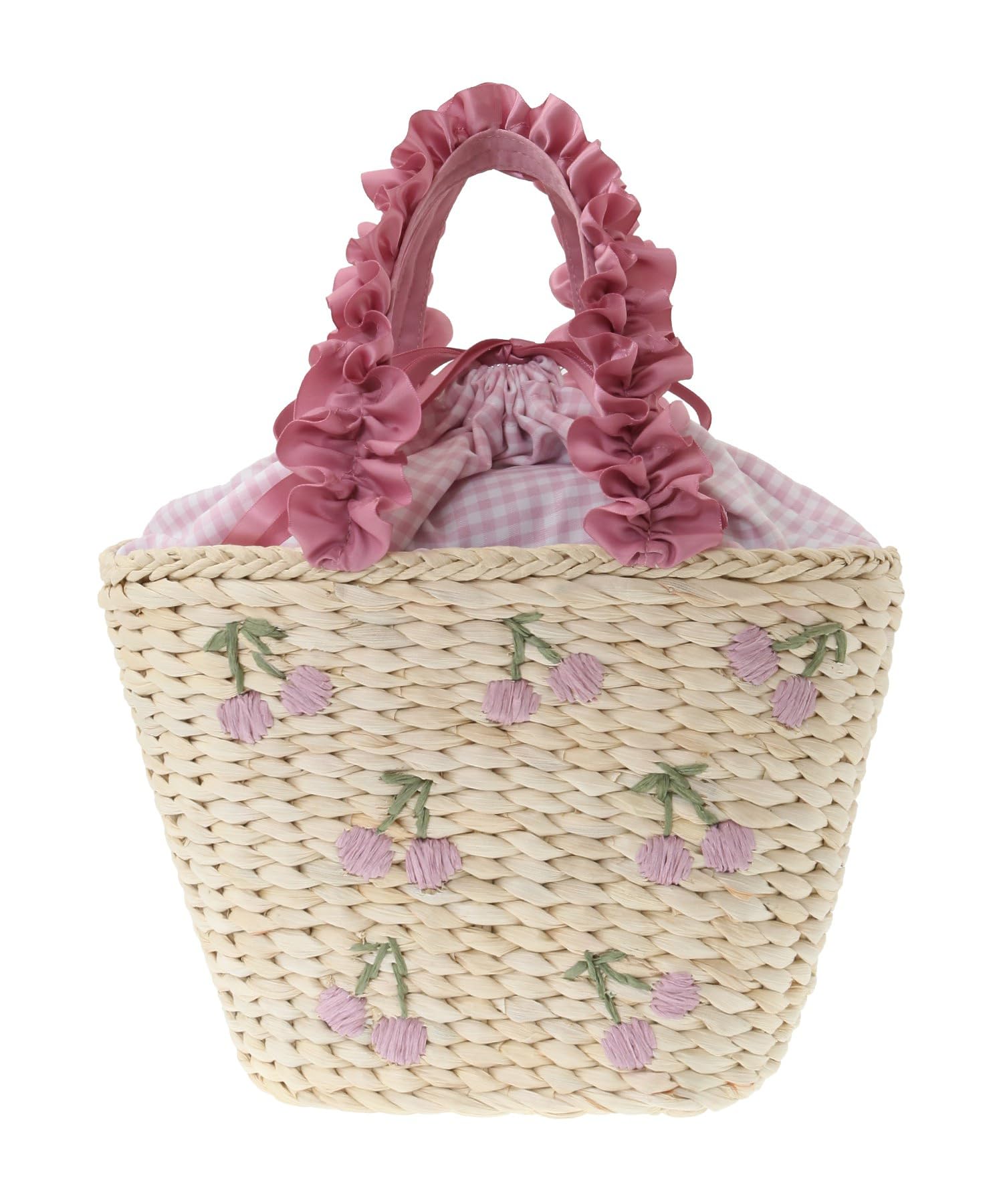 

de Cherry Mays Frill Handle Basket Bag for Pink [Maison Fleur] Women, розовый