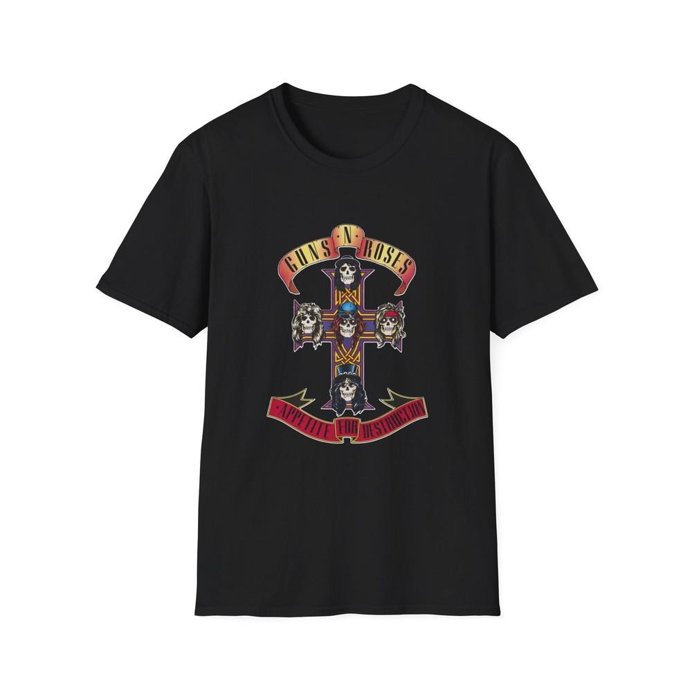 

Appetite For Destruction T-Shirt Guns N Roses Shirt Album Cover Tee 80 s Rock Unisex T-Shirt XXXXL