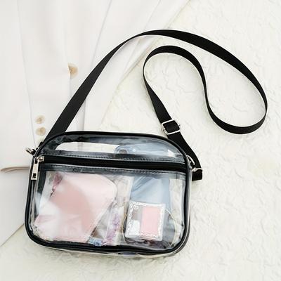 Waterproof Women's Cross-Body PVC Messenger Bag with Adjustable Strap