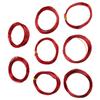 8 Rolls 0.6‑3mm DIY Jewelry Beading Wire Aluminum Craft Wire for Jewelry Making Red