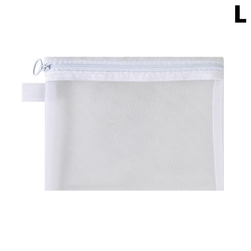 Mesh Travel Toiletry Bag - Transparent Cosmetic Pouch for Toiletries, Makeup & Organizing (Lightweight with Zipper)
